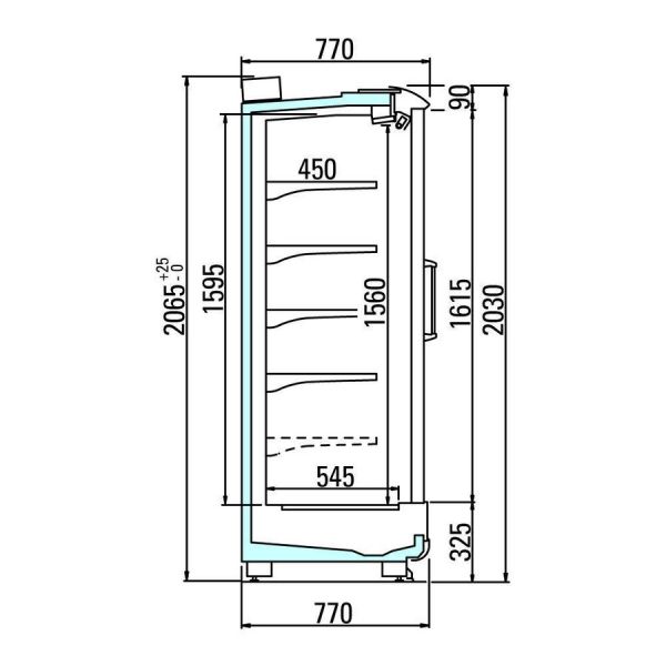 Пристенная горка Arneg OSAKA 3 75 H203 2500