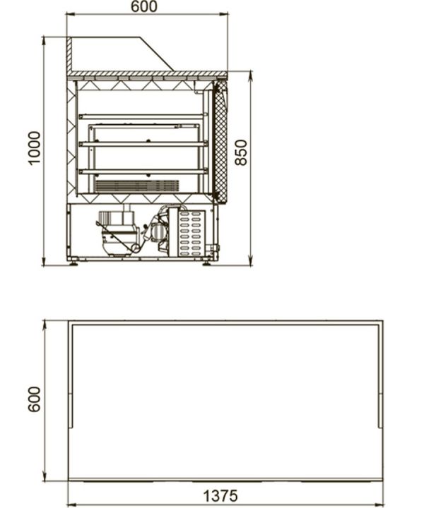 Холодильный стол Polair TMi3pizza-G