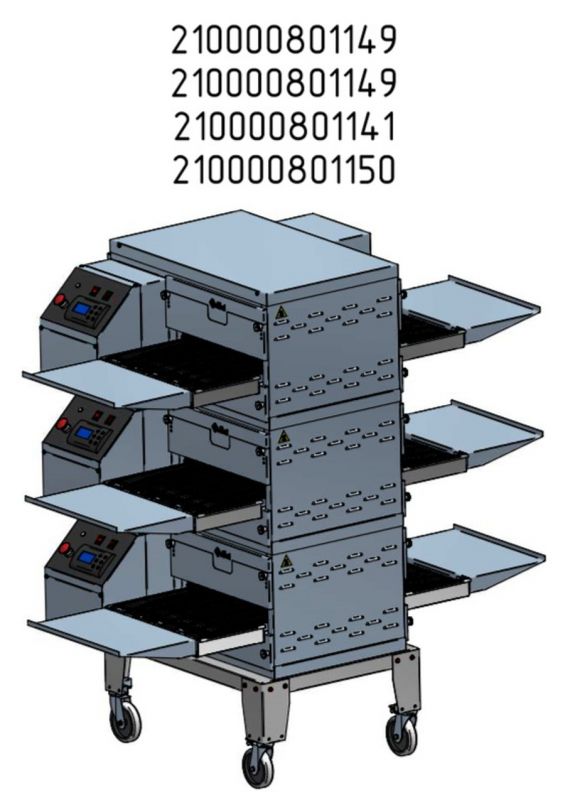 Конвейерная печь для пиццы Abat ПЭК-400 (доп.модуль)