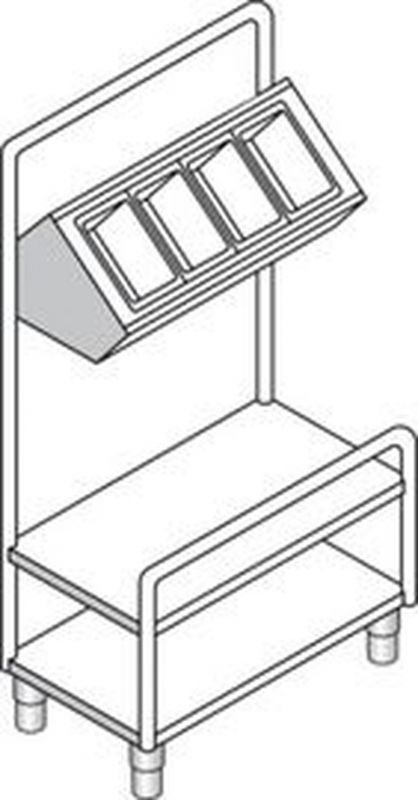 Прилавок для приборов и подносов Emainox 8PVP7