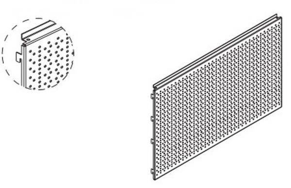 Стенка задняя перфорированная для модульного стеллажа UCGE 42х70 см