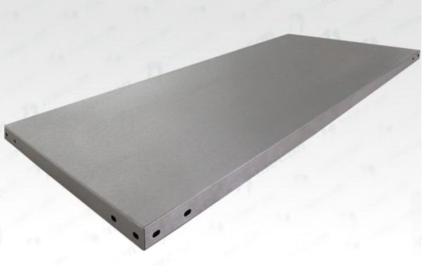 Полка сплошная для кухонного стеллажа СПЛн - 800*400 "Norma Inox", нерж.сталь