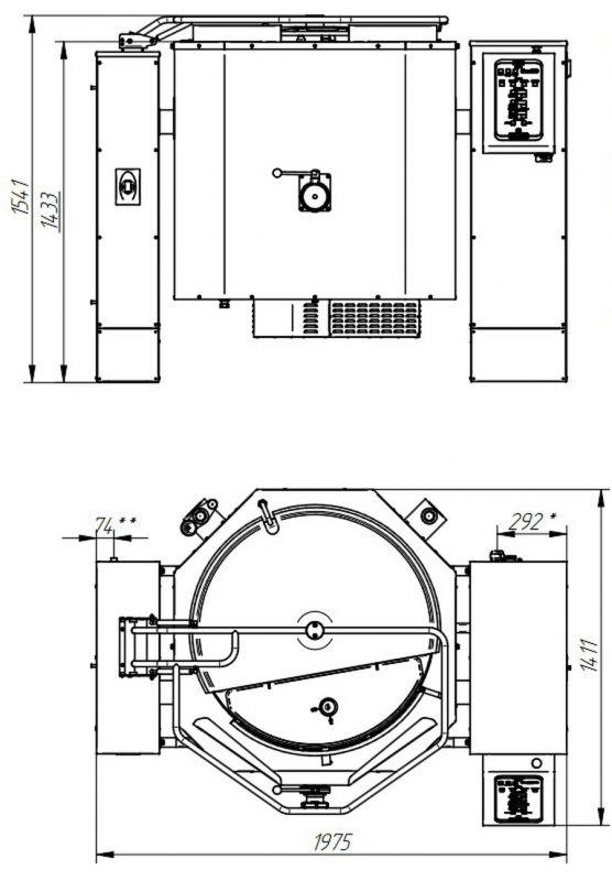 Котел пищеварочный Abat КПЭМ-500-ОМ2