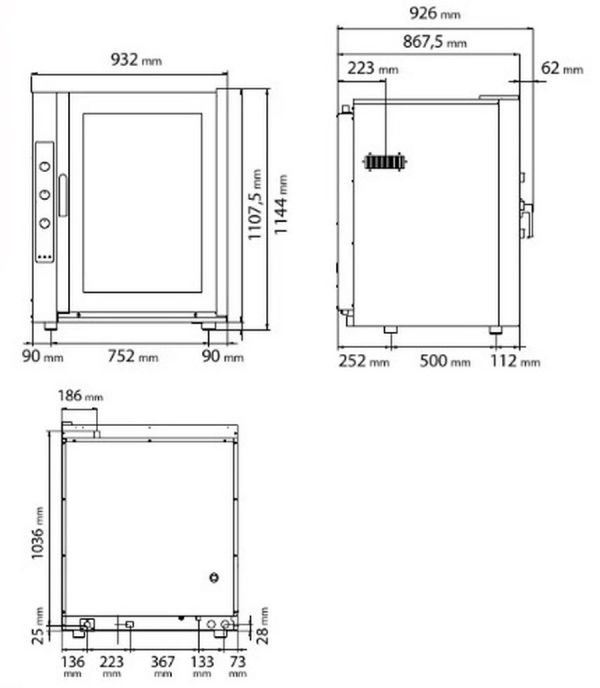 Печь конвекционная Tecnoeka EKF 1064 UD