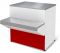 Прилавок Илеть NEW расчетно-кассовый неохлаждаемый (красный/синий)