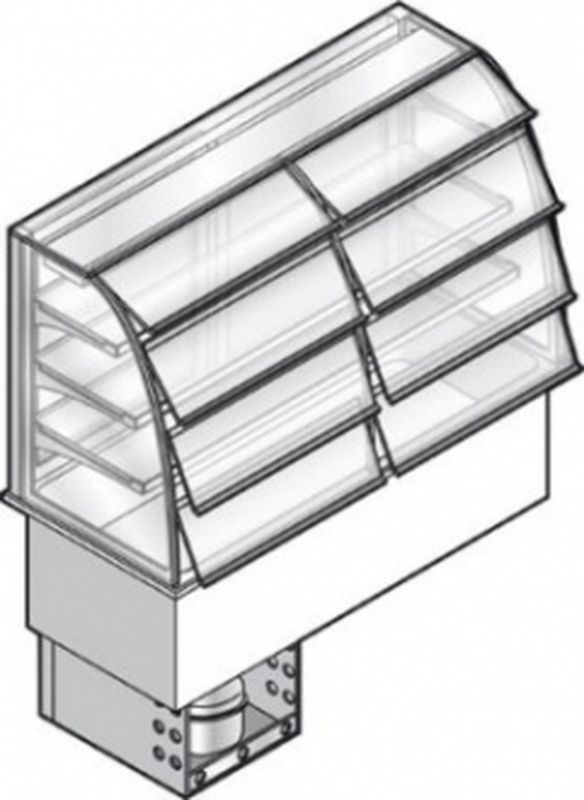 Встраиваемый прилавок-витрина для холодных блюд Emainox I7VVC3RVR4