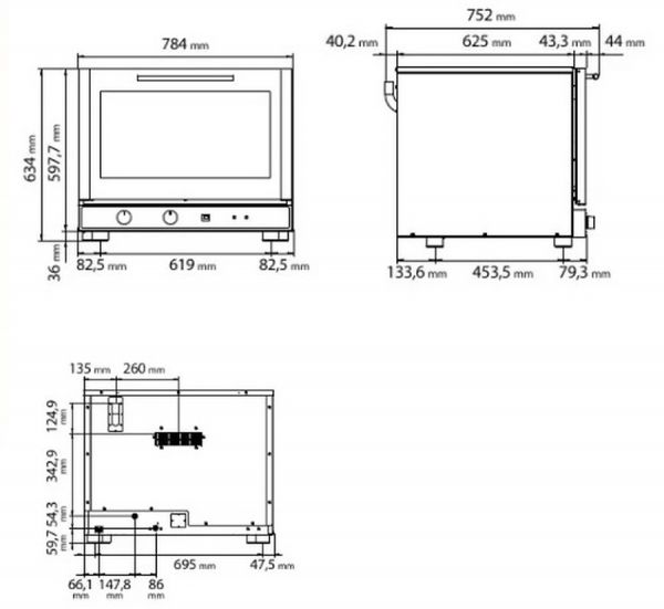 Печь конвекционная Tecnoeka EKF 464 UD