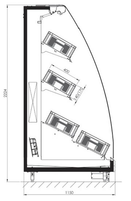 Фруктовая горка FREOR Jupiter Vision H8-1880 (вынос)