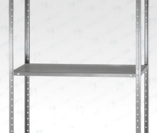 Полка сплошная для кухонного стеллажа СПЛн - 800*400 "Norma Inox", нерж.сталь